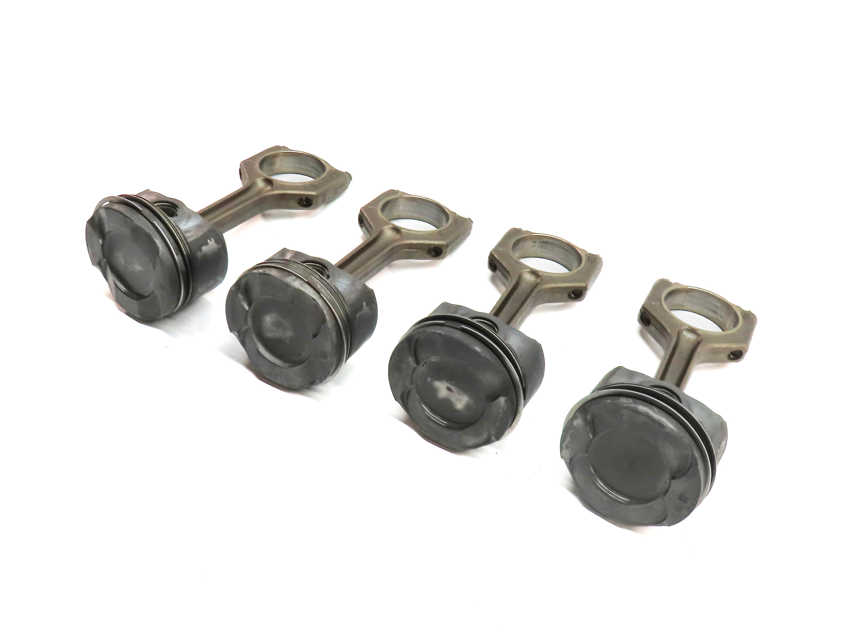 2010-2014 BMW 1/3/4/5/6/7/X1/X3/X5/X6 3.0L N55 TURBO ENGINE PISTON & ROD SET 4 — exact item pictured